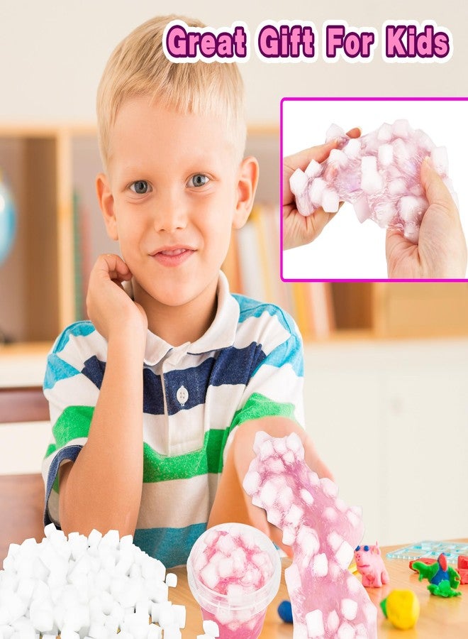 Plukeen 2000 Pcs Jelly Cubes White Jelly Block Bulk Jelly Cubes Charms Accessories Stuff Toys for DIY Art Crafts Birthday Party Favors - Image 5